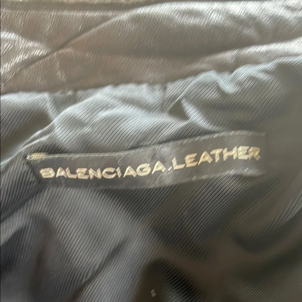 RARE Balenciaga Leather Moto Jacket – Espresso Brown - Picture 2 of 11